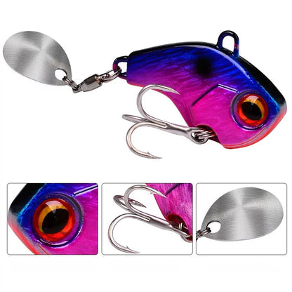 Fishing Lures Wobble Rotating Metal Vib Vibration Bait Winter Fishing 6g 15g 28g Artificial Hard Baits Spinner Spoon Lure