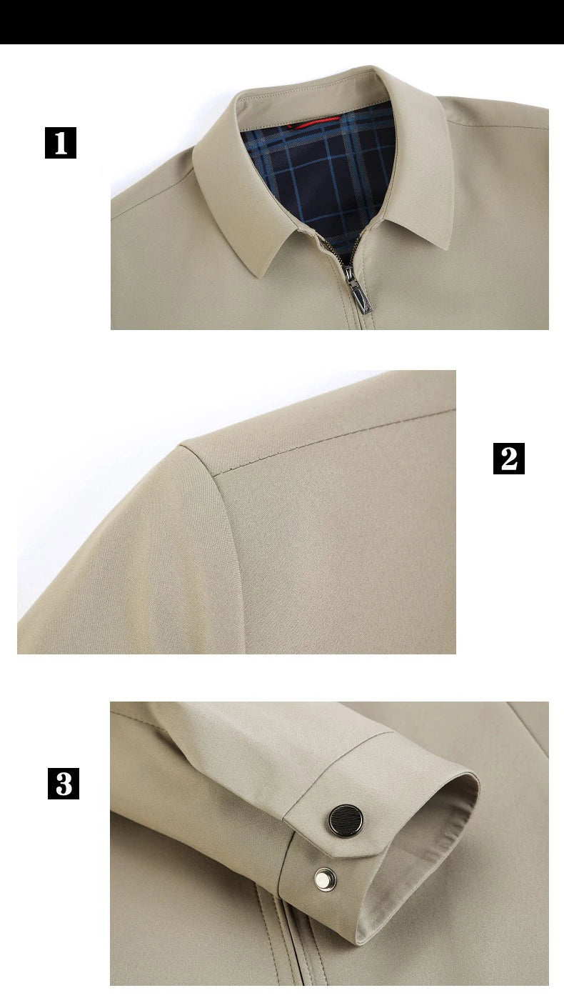 Herr Casual Blazer – Lös Business Kavaj för Kontor, Vår & Höst, 7 Färger, Storlek M–3XL