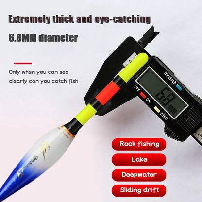 2024 New 2-Piece Luminous Fishing Float With High Sensitivity Short Electronic Rock Fishing Float And USB Dual Port Charging Set