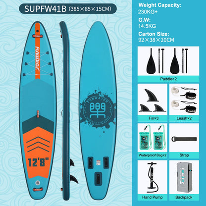 FunWater uppblåsbart SUP-bräde med tillbehör – flera storlekar