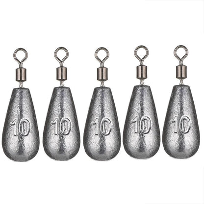 5pcs/lot 3.5g 5g 7g 10g 14g 20g Fishing Weight Sinker Water Drop Weights Carp Fishing Baits Sinker Fishing Tackle Accessories