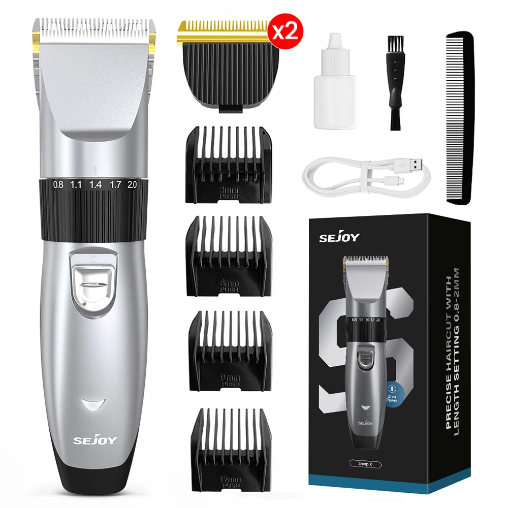 Sejoy sladdlös hår- och skäggtrimmer med USB-C-laddning