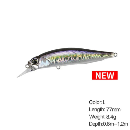 Minnow Fishing Lure Wobbler Rozante 77SP Long Cast Hover Swaying Lure Jerkbait Artificial Bait Culter 77mm/63mm Alburnus Bait