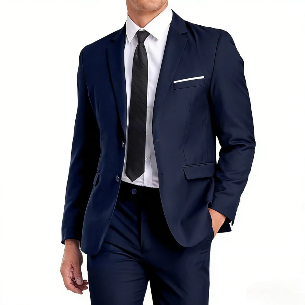 Men Suits Sets High Quality For Wedding Elegant 2 Pieces Jackets Pants Stretch Blazers Tailored Formal Full 2025 Costume