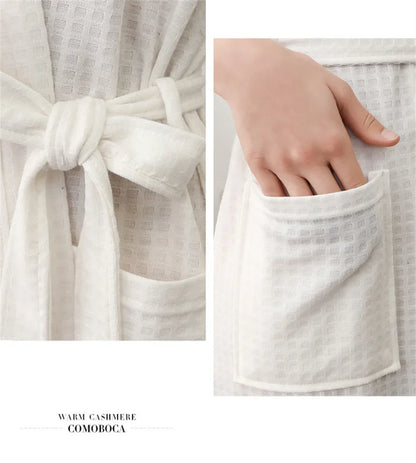 Unisex Kimono Badrock Lång – Lätt Mjuk Sommar & Höst Loungewear, 17 Färger M–3XL