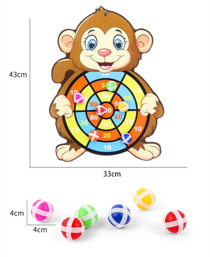 Klisterboll Dartspel Barn – Djurtema Montessori Interaktiv Familjlek CE-märkt 2–4 År C00210 2026
