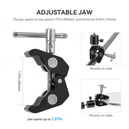 For Insta 360 X5 X4 X3 GO 3S Motorcycle Bicycle Clip Bracket for GoPro 13 12 11 DJI Action 6 Bike Selfie Stick Camera Accessory