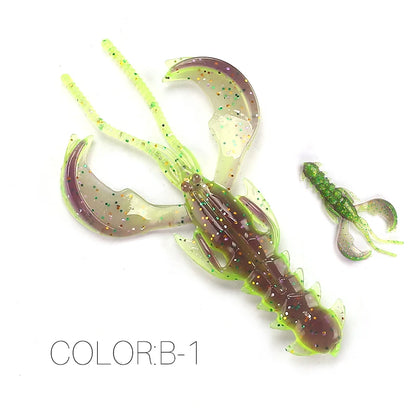 Supercontinent Crazy Lures 65mm/10pcs 40mm/20pcs Soft Lure Fishing Lures Shrimp Lobster Soft Plastic Lure Fishing Lures