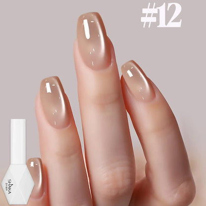 1-12pcs SHAKA Autumn Tanhua Cat Eye Pink Transparent Color Gel Nail Polish 2026 New Simple And Generous Halloween Nail Gel