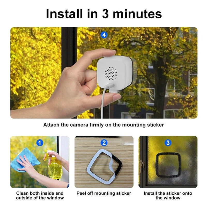 4K WiFi Camera Safety Monitor Mini 1080P HD Camcorders Indoors Night Version Video Intelligent Security Protection Camera
