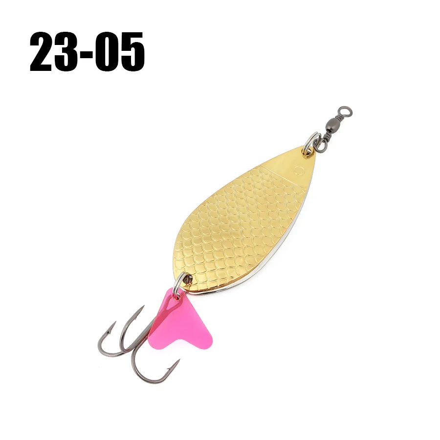 W.P.E Fishing Lure JIG Double Artificial Bait 8 Grams With Connector Three-anchor hook Metal sequins For fishing