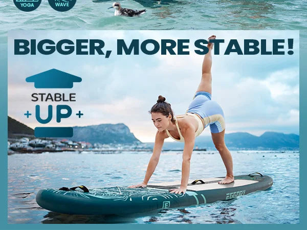 EGGORY Uppblåsbar SUP-bräda – Ca 335 cm, 7 Designs, Komplett Set, Skickas från Tyskland