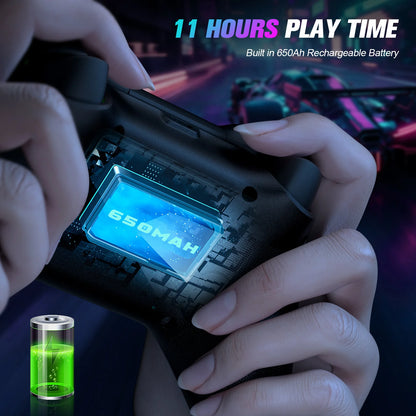 RGB Trådlös Xbox Handkontroll – Hall Effect 6-axlig Gyro Dubbel Vibration TURBO 3,5mm Xbox One/Series X|S/PC/Android
