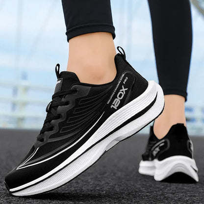 Herr sneakers med kolfiberplatta & mesh – Lätta, halkfria, löpning & tennis, storlek 39–48, 4 färger