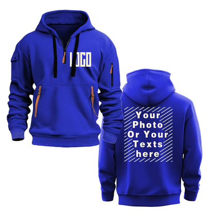 Unisex Hoodie med Eget Tryck – Lös Passform, Flera Fickor | S–XXXL
