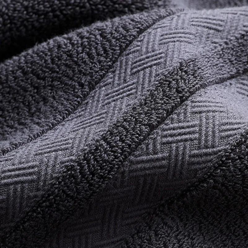 1/2/3pcs Grey Bath Towels Set for Adults - Absorbent Luxury Cotton Towels for Bathroom Home Hotel Beauty Salon Beach Gift Towels