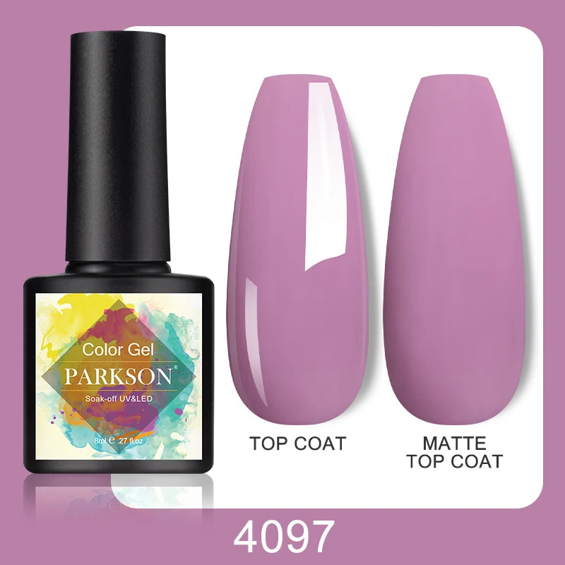 Parkson No Wipe Top Base Coat Nail Gel polish Design Enhancer Varnish Semi Permanent Soak Off UV LED Nail Art Tool
