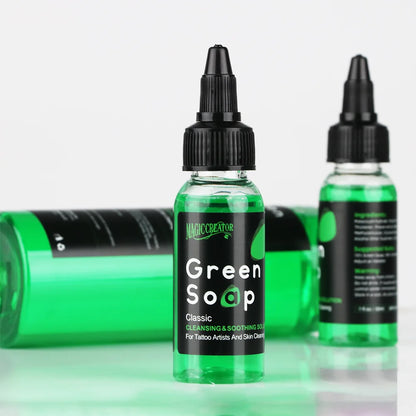 30/250/500ML Tattoo Green Soap High Concentration Original Liquid Cleaning Liquid Foam Rich Tattoo Cleaning Products