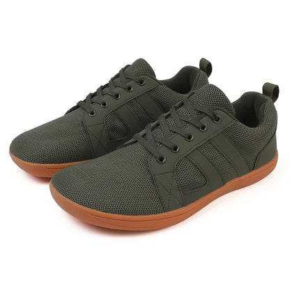 Men Barefoot Walking Wide Toe Box Zero Drop Minimalist Sneakers Non Slip Comfortable Walking Shoes Breathable Running Shoes