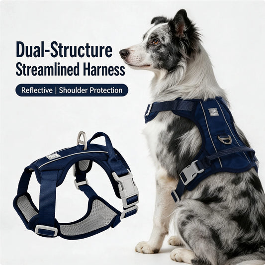 Reflekterande No-Pull Hundsele – Ergonomisk Oxford-väst med Handtag, S–XL, 5 Färger