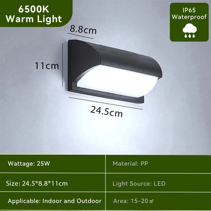 Vattentålig LED Vägglampa Utomhus & Inomhus – 110V/220V, Varmvit/Kallvit, Trappa, Balkong & Trädgård