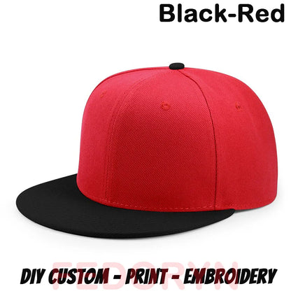 FEDORYN Snapback Keps Splice-Färger Hip Hop – 40 Färger Akryl/Polyester Justerbar Unisex Anpassad Brodyr Tryck Grossist Dropshipping