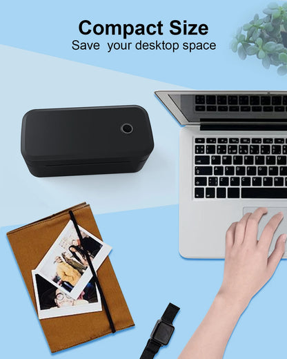 Marklife X4 Termisk Etikettskrivare – 4x6" Fraktetiketter Bluetooth Automatisk Igenkänning 110mm Vit Svart EU US UK 2026