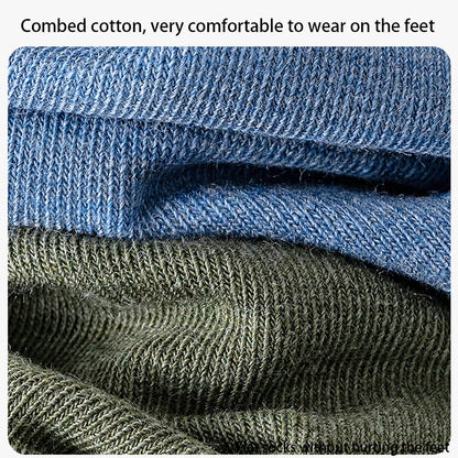 Men Combed Cotton Socks Short Breathable Odor proof and antibacterial Business Spring Summer for Male socks High Quality 5Pairs