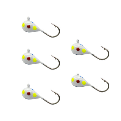 Tungsten Ice Jigs Glow Tungsten Ice Fishing Lure Jigs for Crappie Panfish Walleye