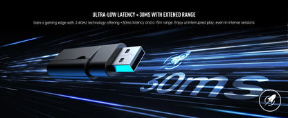 EKSA G19BT 2.4GHz Wireless Gaming Headphones Ultra-light Bluetooth 5.4 Headset Gamer with Microphone for PC/PS5/Xbox