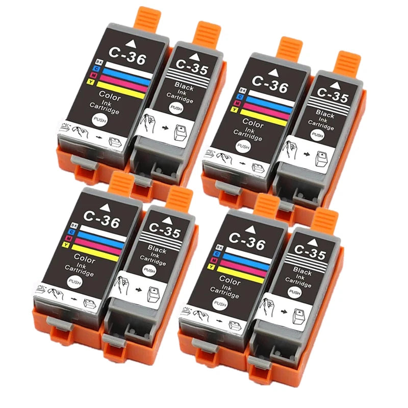 Bläckpatron PGI-35 CLI-36 kompatibel för Canon PIXMA IP100 IP110 TR150