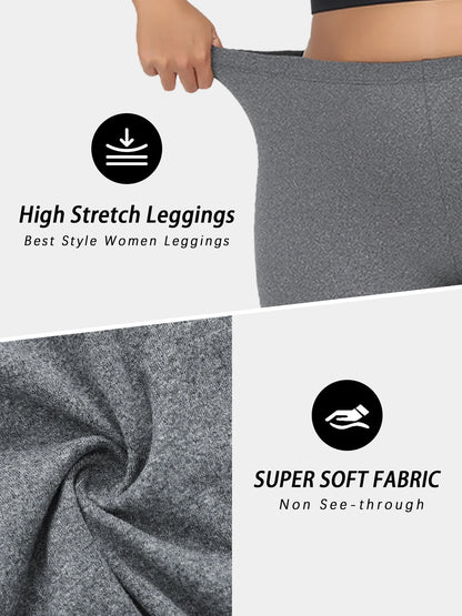 Plus size Women's Super Soft Leggings, High Elasticity for Workout Yoga Running and Daily Casual Wear Comfort Stretch Tights