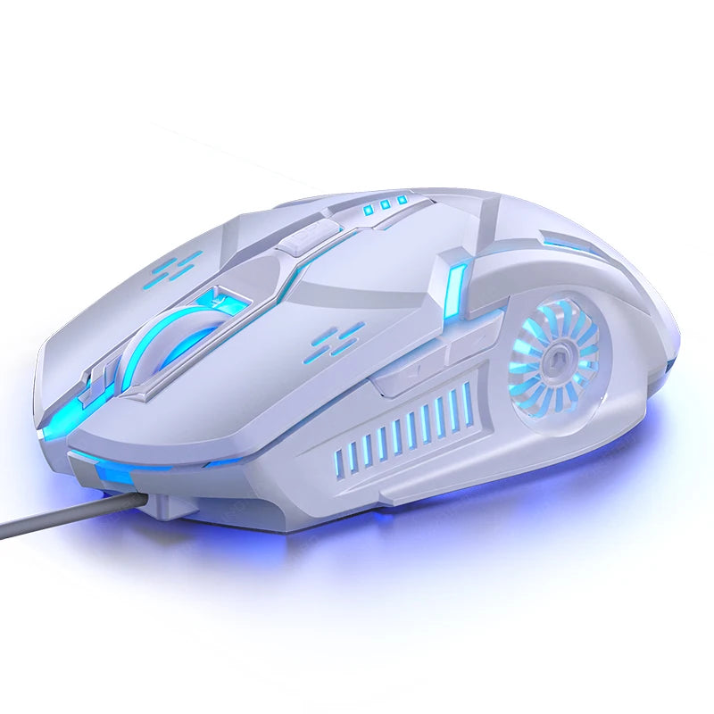 G5 Wired Gaming Mouse Colorful Backlight 6 Button Silent Mouse 4-Speed 3200 DPI RGB Gaming Mouse  For Computer Laptop Mice