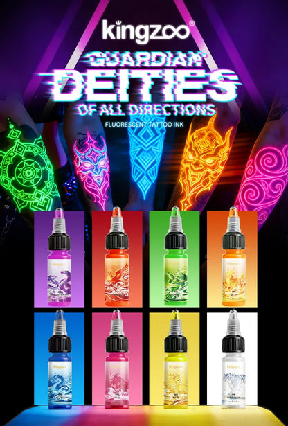 UV Airbrush Tattoo Ink 15ml Fluorescent Body Paint for Festival Waterproof Temporary Tattoo Last 3–7 Days Skin Safe Easy Removal