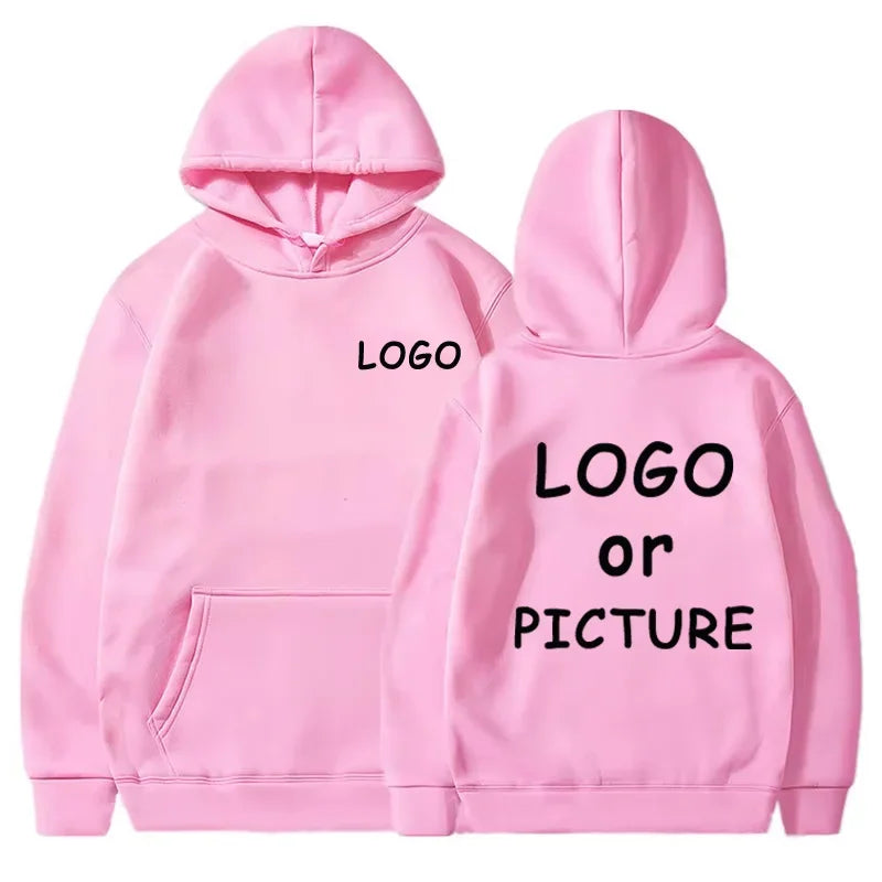 Hoodie Eget Logotyp & Tryck – Enfärgad | Reklamkläder & Streetwear