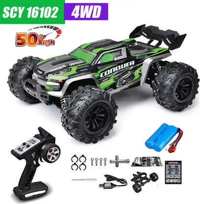 MJX VS RC Car SCY 16101 16102 PRO 4WD 70Km/h 1/16 High Speed Drift Monster Off-road Remote Control Vehicle Electric Crawler