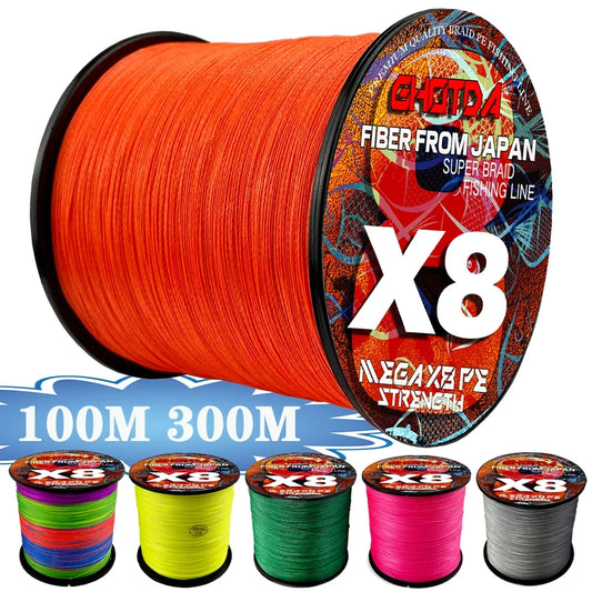 GHOTDA X8 Flätad Fiskelina 300m