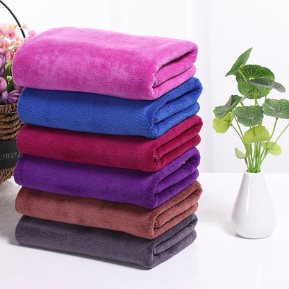 Beauty salon towels adult thickening large bath towels that soft absorb water do not shed hair multi-purpose micrmicrofiber towe