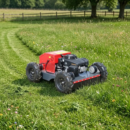 Kraftfull radiostyrd gräsklippare robotgräsklippare för trädgård och sluttning