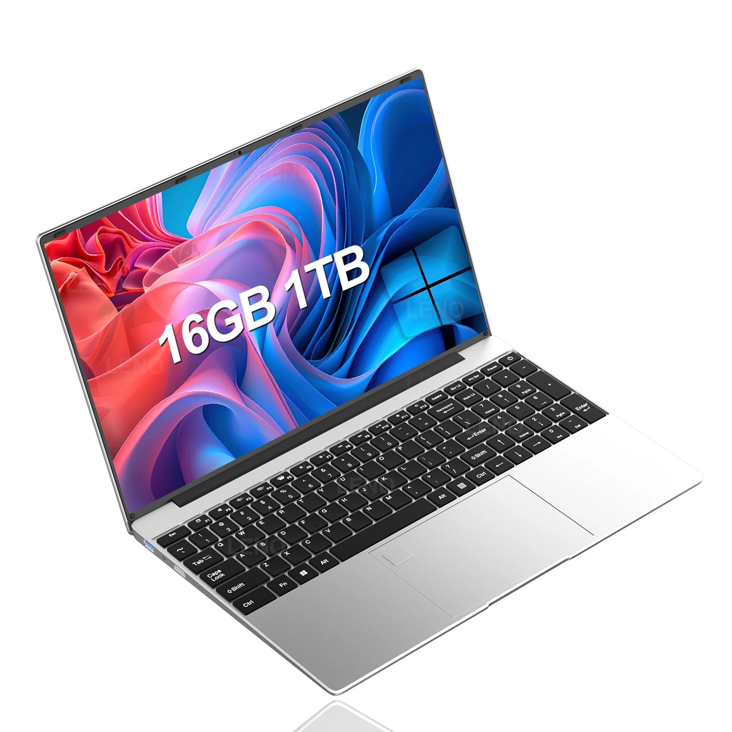 LenO 15,6" Gaming Laptop Intel Core i9-9900 16/32GB RAM Upp till 2TB SSD – Win 11 Pro FHD 1920x1080 Ultratunn Metallram Svart/Silver