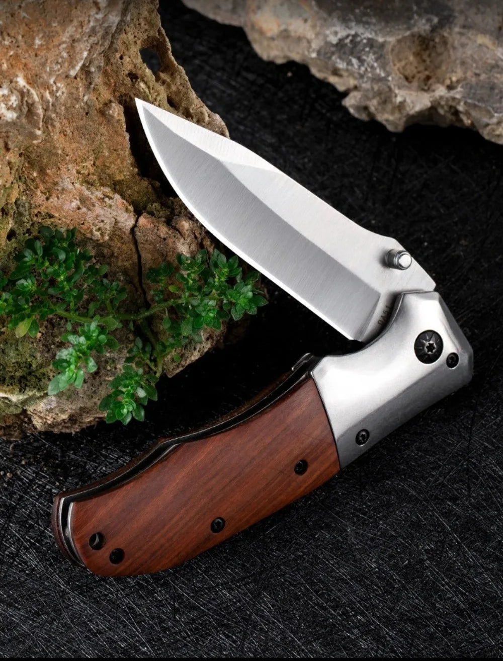 TOP Quality Folding Pocket Knife 420 Steel+walnut Wood Handle 5Cr13Mov Blade Portable Outdoor EDC Hunting Utility Knife