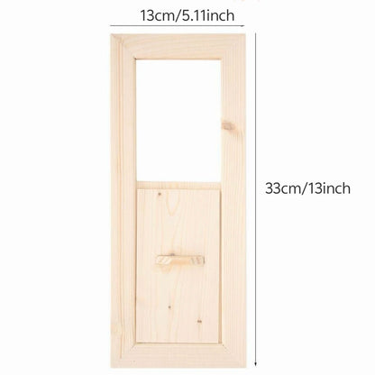 Sauna Air Vent Wooden Adjustable Sauna Room Equipment Ventilation Panel Blinds Grille Sauna Air Vent for Steam Room