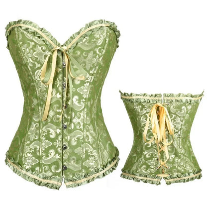 Sexig gotisk korsett shapewear dam steampunk snörning midjeträning