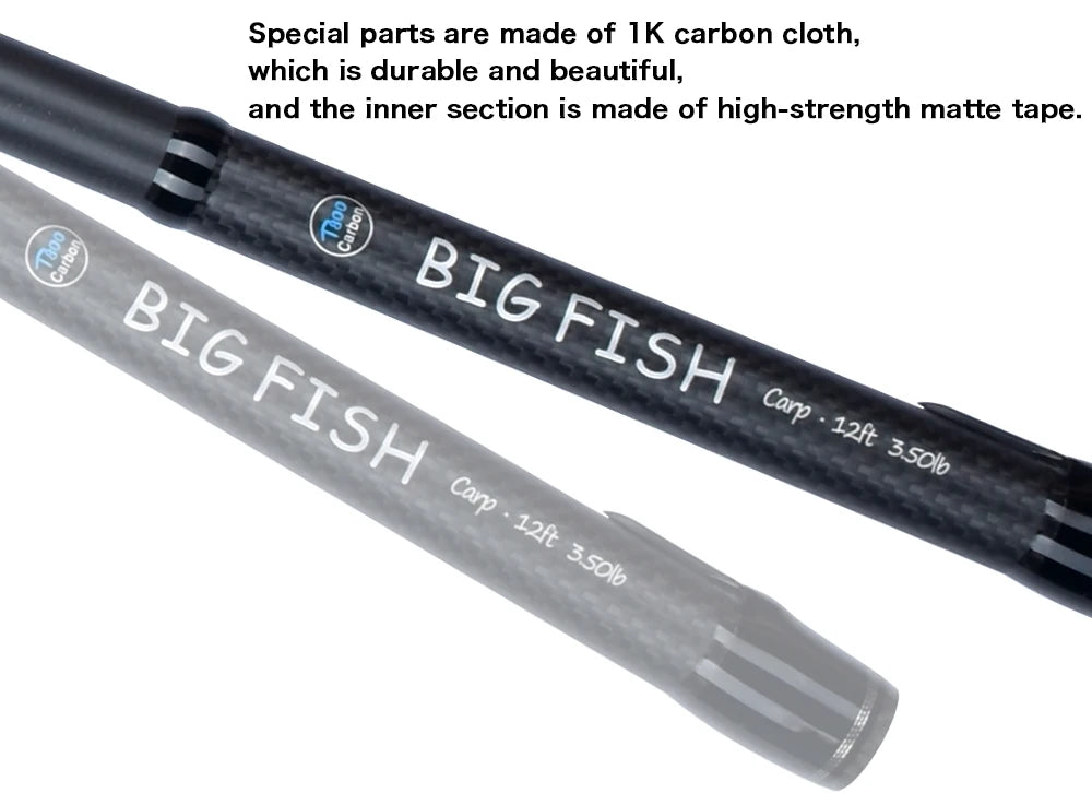 BIUTIFU BIGFISH Carp Surfcasting Rock Fishing Rod 3.0/3.6/3.9/4.2/4.5m T800Carbon 3.5lb Shore Casting 40-200g Spinning Hard Pole