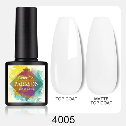 Parkson No Wipe Top Base Coat Nail Gel polish Design Enhancer Varnish Semi Permanent Soak Off UV LED Nail Art Tool