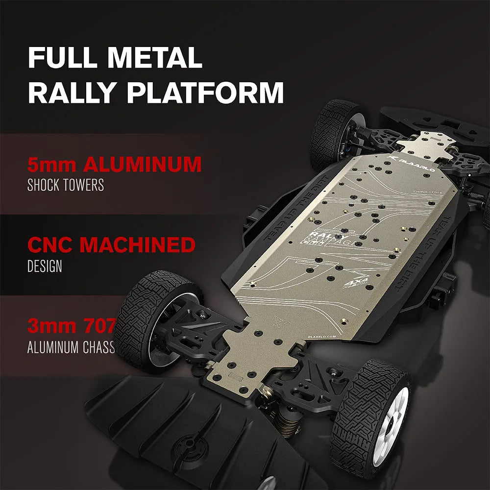 1/7 RC Rally Car 4WD For Mitsubishi Lancer EVO 6.5 Competition Grade Brushless High Speed RTR Remote Control Racing Vehicle