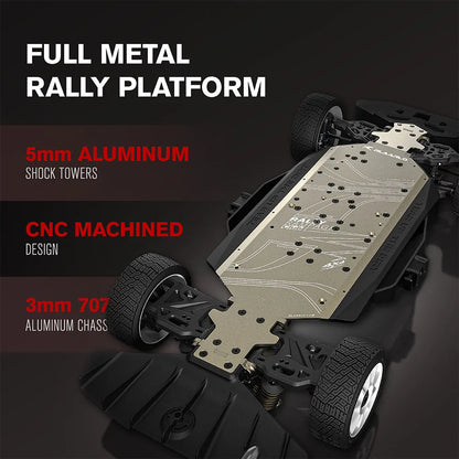 1/7 RC Rally Car 4WD For Mitsubishi Lancer EVO 6.5 Competition Grade Brushless High Speed RTR Remote Control Racing Vehicle