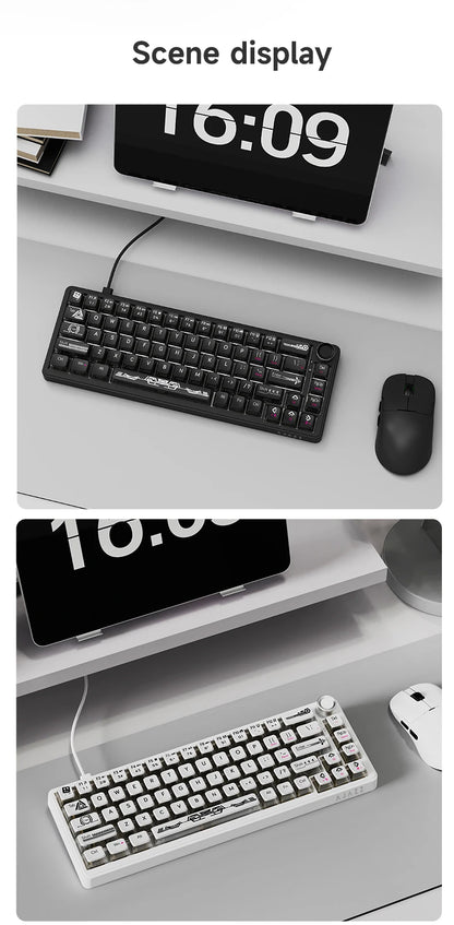 AJAZZ AK690 mekaniskt USB-tangentbord med 68 tangenter – engelsk layout