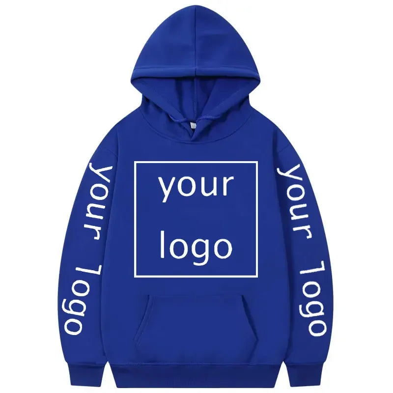 Zip-up Hoodie med Eget Tryck – Fleece, Huva & Dragkedja | S–XXXL