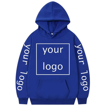 Zip-up Hoodie med Eget Tryck – Fleece, Huva & Dragkedja | S–XXXL